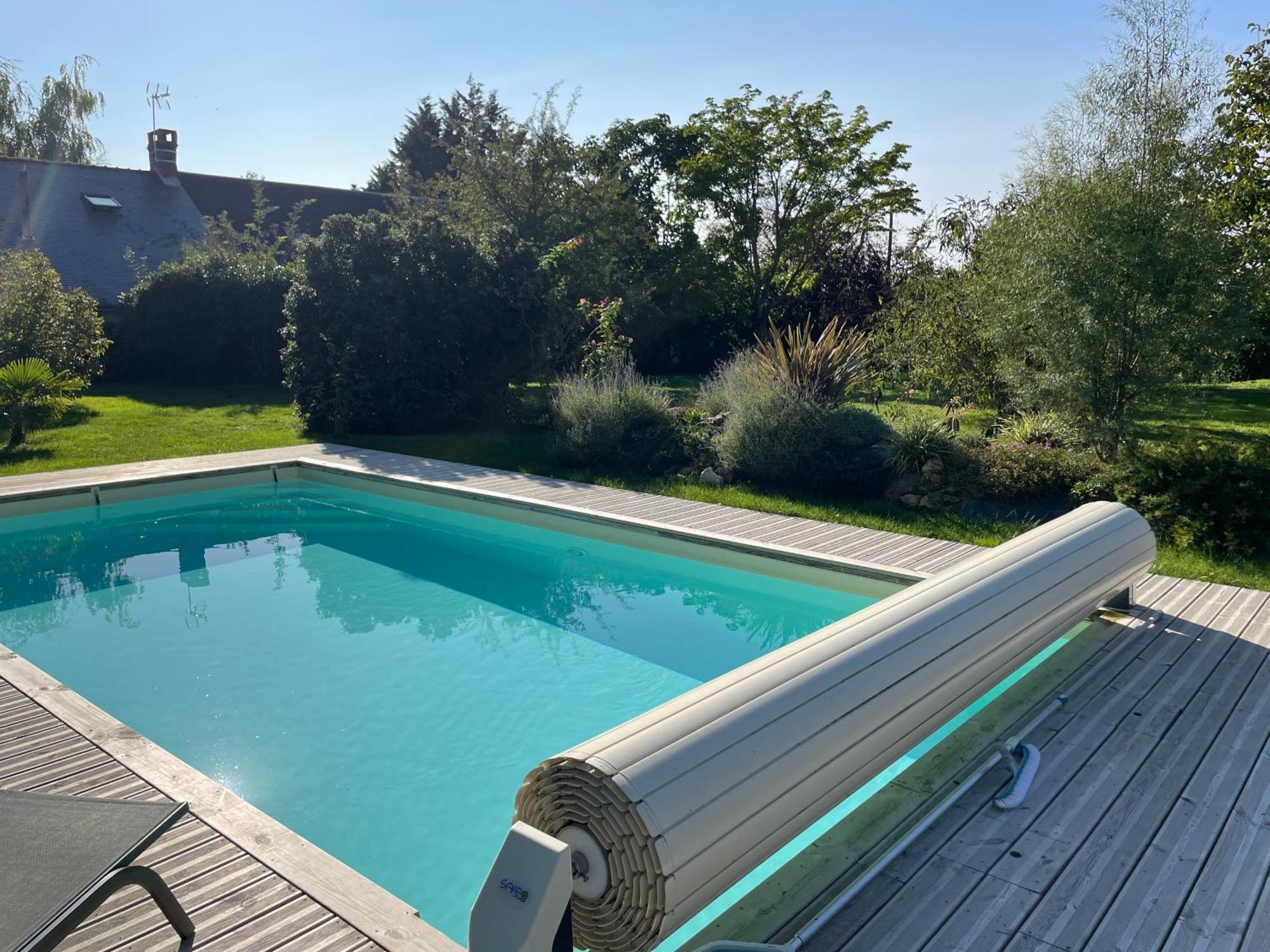 Chambres D Hotes Avec Piscine Et Spa La Foliere Saumur Villebernier Exterior foto